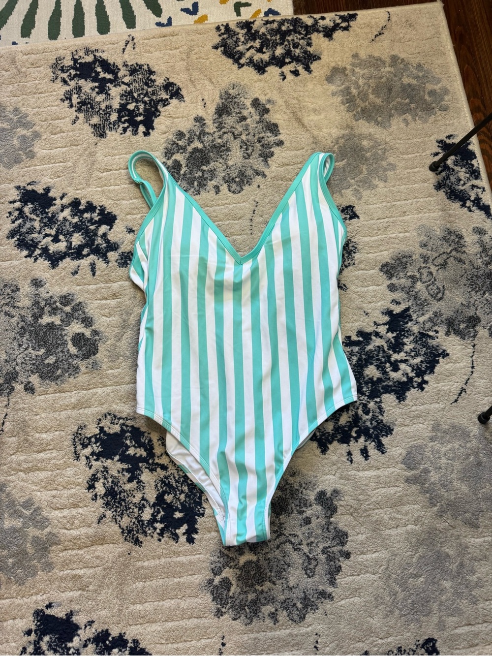 Kona Sol White Swimwear with Mint Logo